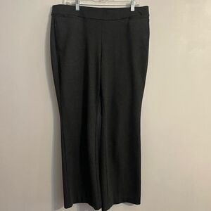 Lane Bryant Gray flare elastic waist pants, size 14/16